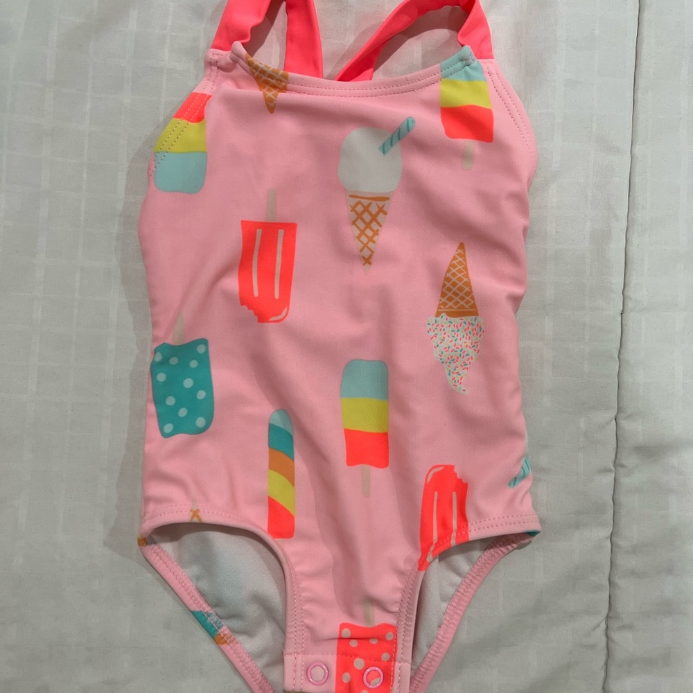 Carter’s Baby Girl Ice Cream Bathing Suit Swim Pink Cute Fashion 6 Months